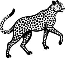 A cheetah silhouette vector