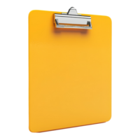 Clipboard with clip on the top of the yellow clipboard png