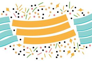 Abstract Festive Celebration Confetti, Celebration, Party, Joyful, Splashes, Colors, Design, Graphic vector