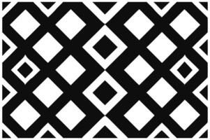 Black and White Geometric Pattern with Diamond Shapes vector