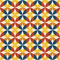 Abstract Geometric Pattern with Coloring Shapes vector