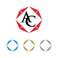 A C letter Initial with Frame Logo Template Illustration Design. EPS 10. vector