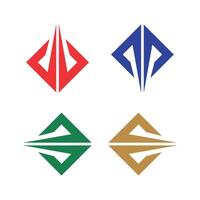 Abstract Diamond Shape Template Illustration Design. EPS 10. vector