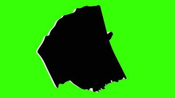 green screen icon 3d map of Wilmington in north carolina video