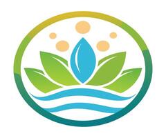 The logo for the spa and wellness center vector
