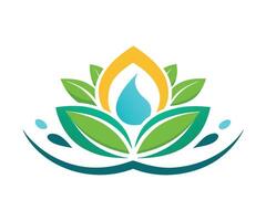 A logo for a spa and wellness center vector