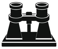 Binoculars icon in simple style illustration vector