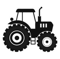 Tractor icon on white background vector