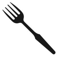 Fork icon on white background vector
