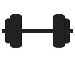 Dumbbell icon isolated on white background vector