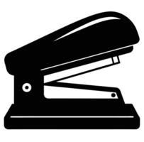 A black and white stapler on a white background vector