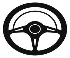 Steering wheel icon illustration vector