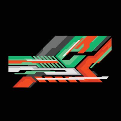 modern sticker design for racing car background, cargo van and bus