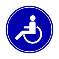 Wheelchair path sign and symbol. vector