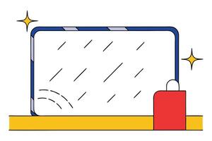 Clean Screen Protector, Rain Protection, Phone Accessory, Clear Shield, Shiny Surface, Smartphone Ga vector