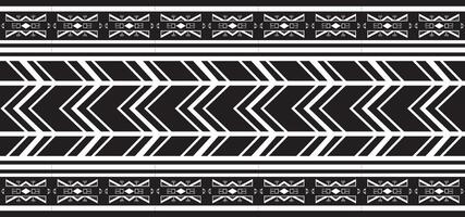 Native American monochrome seamless pattern. Endless black aztec, maya vector