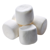 A stack of soft, cylindrical marshmallows in pristine white, with their fluffy texture almost palpable, evoking a sense of cozy treats png