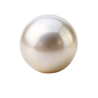 Smooth, round pearl with a soft luster, exuding elegance through its delicate sheen and reflective surface png