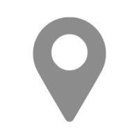 A location marker icon on a white background vector