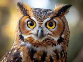 A stunning close-up of a wise owl26 photo