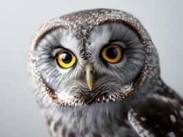 A stunning close-up of a wise owl28 photo