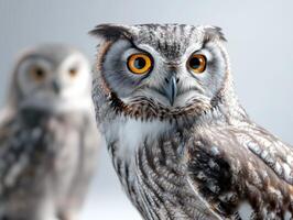 A stunning close-up of a wise owl24 photo