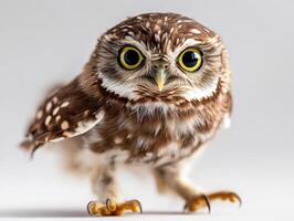 A stunning close-up of a wise owl25 photo