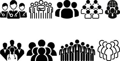Team icon set collection design,teamwork, group, unity, partnership concept. vector