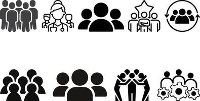 Team icon set collection,teamwork, group, unity, partnership concept. vector