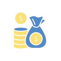 finance icon. .Editable stroke.linear style sign for use web vector