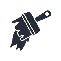 paint icon. .Editable stroke.linear style sign for use web vector