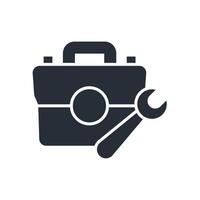Toolbox icon. .Editable stroke.linear style sign for use web vector