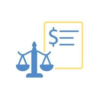 Balance sheet icon. .Editable stroke.linear style sign for use web design,logo.Symbol illustration. vector