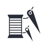 sewing icon. .Editable stroke.linear style. vector