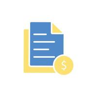 financial statements icon. .Editable stroke.linear style sign for use web design,logo.Symbol illustration. vector
