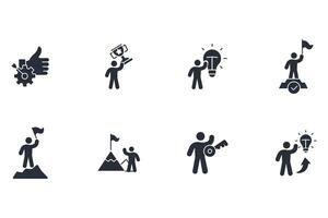 success icon set..Editable stroke.linear style sign for use vector