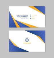 modern abstract business card design template vector