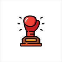 Boxing glove icon on white background vector
