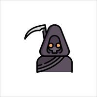 Grim reaper icon, illustration vector