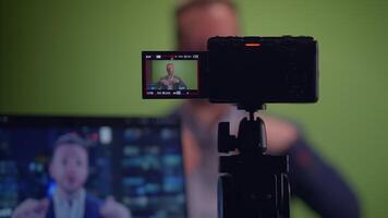 A Comprehensive Production Setup featuring a Green Screen for Creative Projects video