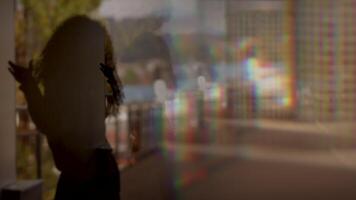 Silhouette Reflection in an Urban Setting with Captivating Aesthetics and Structures video