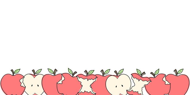 Cartoon style green apple pattern 60605993 Vector Art at