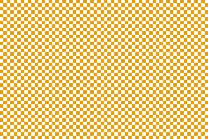Orange and White Checkerboard Pattern Background vector