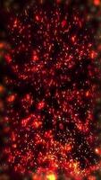 Sparkling fiery sparks fill the night space, creating the effect of the fleeting and elusive nature of the moment. video