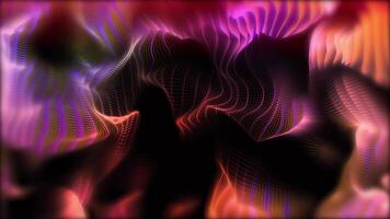 Abstract pink glowing background with waves that change shape to create a unique pattern. video