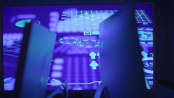 A Futuristic Digital Interface showcasing various Data Visualization Elements and Designs video