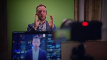 Professional Recording with a Green Screen Setup for HighQuality Content Creation video