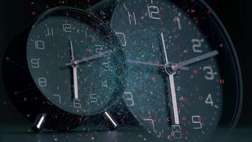 Time Lapse of Watch Clock Showing Time Passing By Fast in Moving Countdown video