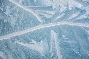 nature draws frost patterns on the glass with the freezing air temperature,abstract winter pattern photo