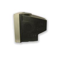 This is a stylish Vintage CRT Computer Monitor featuring a sleek design in Black and Silver photo